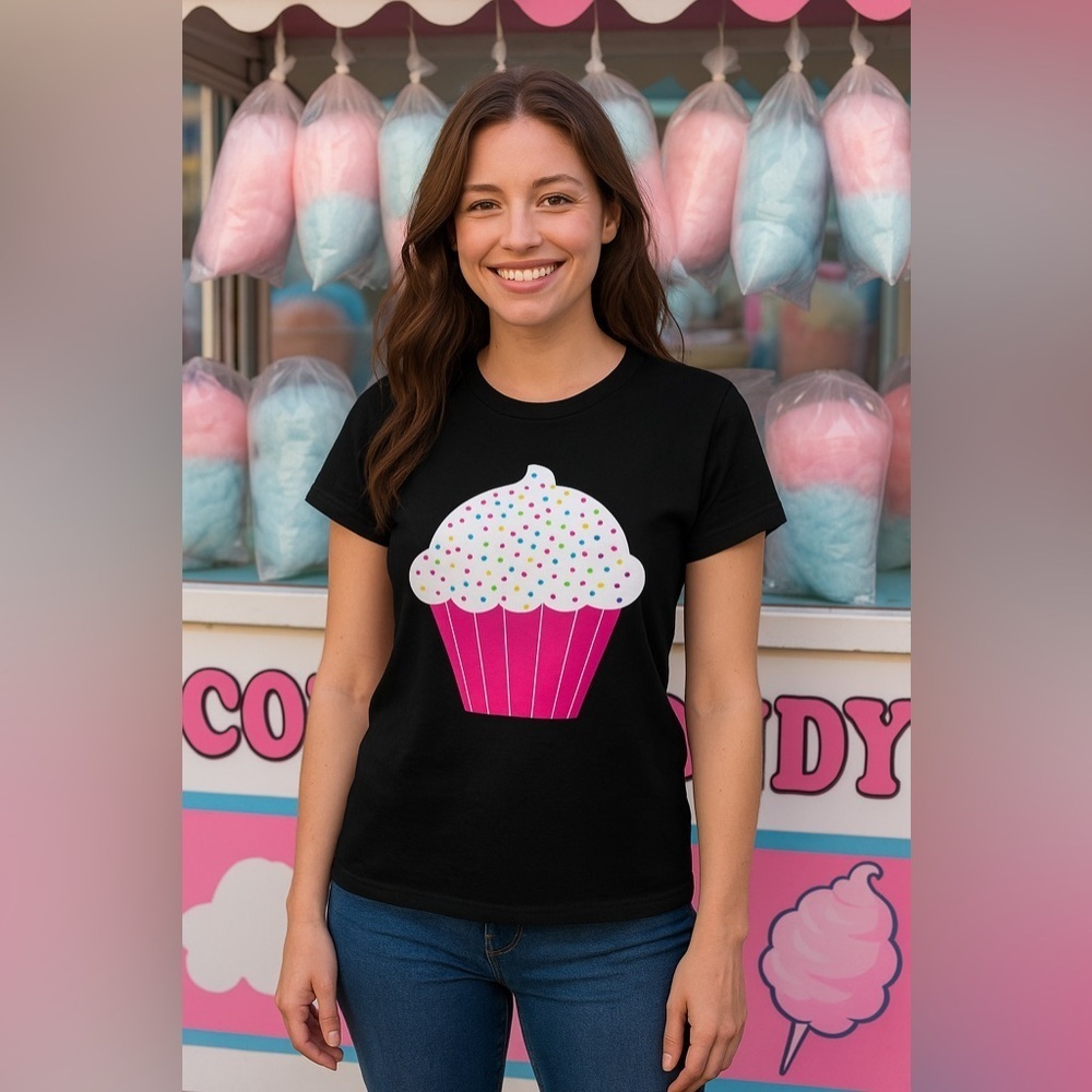 NWOT Cupcake with Sprinkles Tee Shirt - Size Small